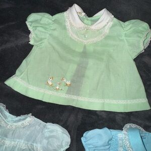 3 vintage baby tops size 3-6 month